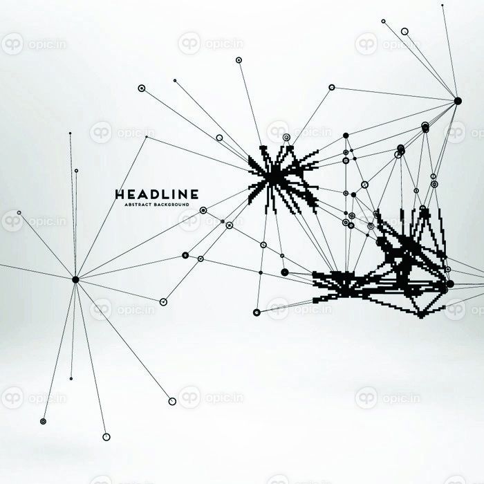 دانلود پس زمینه انتزاعی با نقطه آرایه و خطوط. ساختار اتصال مفهوم هندسی مدرن مدرن. نمایش داده دیجیتال
