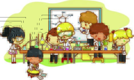 دانلود کودکان دانشمند کارتون در حال مطالعه و آزمایش و آزمایش علوم شیمی در آزمایشگاه هستند، ایجاد شده توسط بردار
