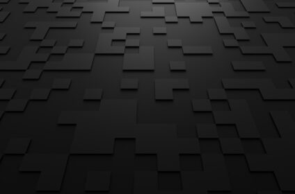 دانلود خلاصه ارائه 3d از سطح سیاه و سفید با مربع. پس زمینه علمی تخیلی