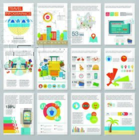 دانلود مجموعه عظیمی از عناصر infographics در مورد سفر. تصاویر طراحی کیفیت، عناصر و ج