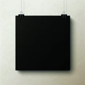 دانلود سیاه و سفید تکه کاغذ مربع از کاغذ در پس زمینه بژ، تصویر بردار قالب
