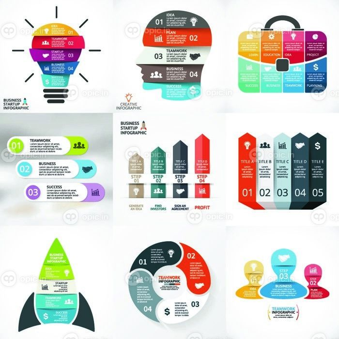 دانلود فلش infographics. الگو برای نمودار چرخه، نمودار، ارائه، نمودار. پروژه راه اندازی کسب و کار با