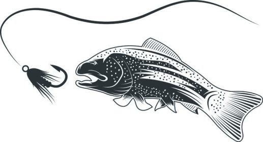 دانلود ماهی قزل آلا و لوستر قالب طراحی برداری