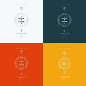 دانلود مجموعه قاب پیشنهادی برای لوگو لوکس، رستوران، هتل، بوتیک و هویت کسب و کار. Royalty، طراحی هرالد w