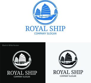 دانلود کشتی سلطنتی، آرم حمل و نقل، آرم قایق، لوگو قالب برداری