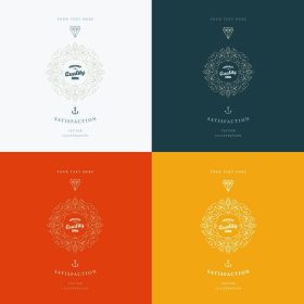 دانلود مجموعه قاب پیشنهادی برای لوگو لوکس، رستوران، هتل، بوتیک و هویت کسب و کار. Royalty، طراحی هرالد w