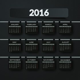 دانلود تقویم ساده 2016