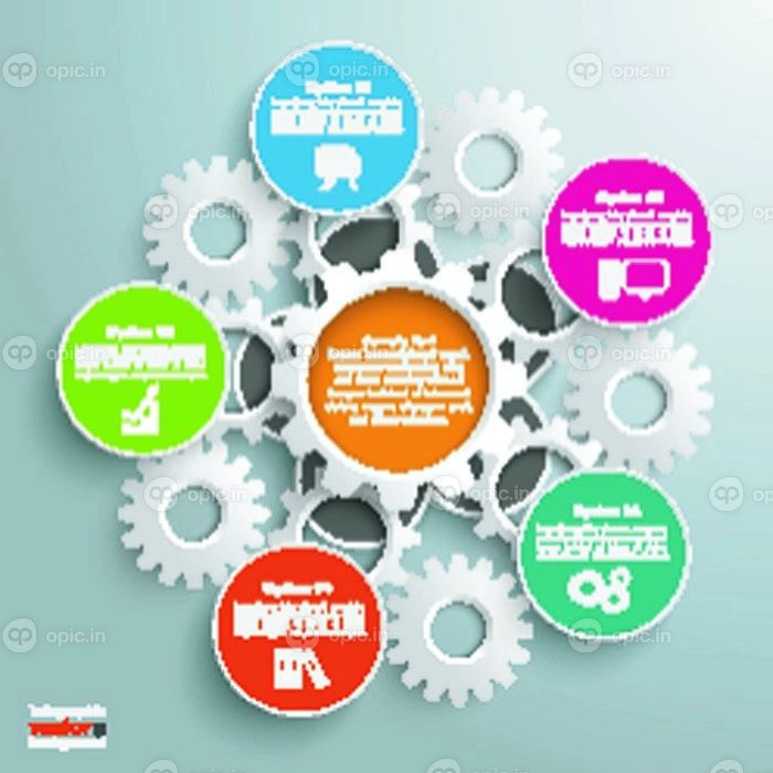 دانلود طراحی Infographic در پس زمینه خاکستری. پرونده 10 فایل اپس 10