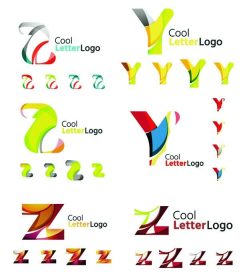 دانلود نمادهای کسب و کار نامه، مجموعه آیکون. طراحی از اشکال هندسی همپوشانی هندسی پوشیده شده است