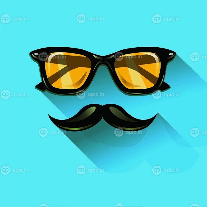 دانلود عینک آفتابی زرد عینک آفتابی در پس زمینه آبی. وب بنر Vector Vector Design. Vector سبد و آیکون. قالب طراحی خلاق Hipster