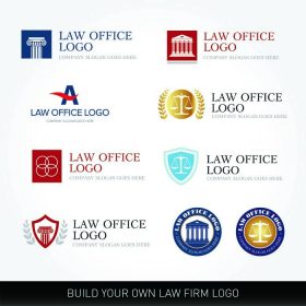 دانلود قالب طراحی لوگو وکیل. آرم دفتر قانون. قاضی، قالب آرم شرکت حقوقی، مجموعه ای از وکلای مجموعه ای از برچسب های پرنعمت. لوگوهای برداری