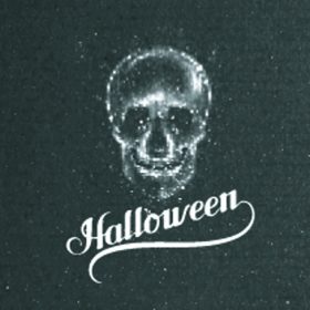 دانلود هالووین تصویر برداری تصویر انتزاعی. ترکیب نامه با جمجمه