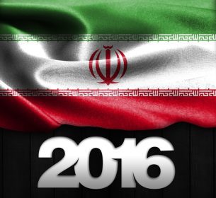 دانلود پرچم ایران و آمریكا تایپوگرافی سال نو میلادی سال 2016