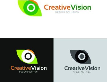دانلود چشم انداز خلاق، آرم چشم، تمرکز، آرم تجاری، لوگوی الگو