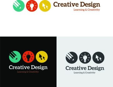 دانلود طراحی آرم خلاق، لوگو آژانس طراحی، آرم ایده، لوگوی الگو
