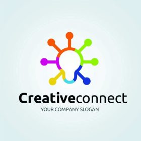 دانلود خلاق اتصال، آرم ایده، آموزش و پرورش، یادگیری آرم، لوگوی الگو