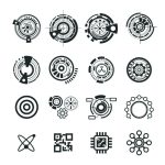 دانلود استیکرهای تایپوگرافی انگیزشی مدرن سفید و قرمز