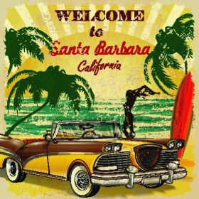 دانلود به سانتا باربارا ، پوستر یکپارچهسازی با سیستمعامل کالیفرنیا خوش آمدید
