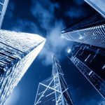 دانلود وکتور پس زمینه خال خالی آبی مدرن