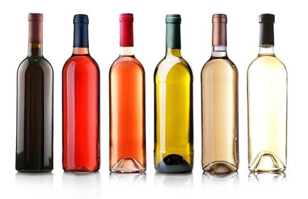 دانلود بطری های شراب به صورت ردیف جدا شده روی سفید