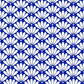 دانلود پرسلن بدون درز نیلی آبی و سفید طرح الگوی گل شرقی