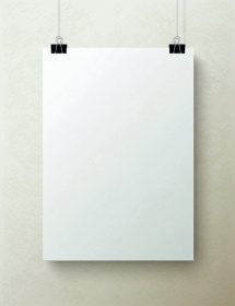 دانلود ورق عمودی و خالی کاغذ سفید بر روی زمینه بژ روشن ، تصویر برداری بردار