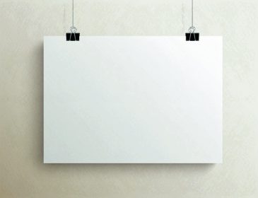 دانلود ورق افقی و خالی کاغذ سفید بر روی پس زمینه بژ روشن ، تصویر بردار وکتور