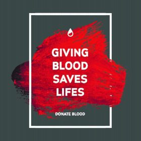 دانلود پوستر اهدا کننده اطلاعات انگیزه خون اهدا کننده خلاق. اهدای خون. پرچم روز جهانی اهدا کنندگان خون. سکته مغزی و متن. من