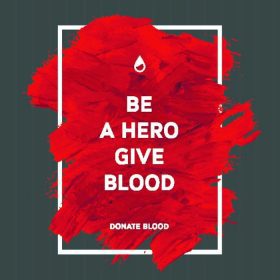 دانلود پوستر اهدا کننده اطلاعات انگیزه خون اهدا کننده خلاق. اهدای خون. پرچم روز جهانی اهدا کنندگان خون. سکته مغزی و متن. من