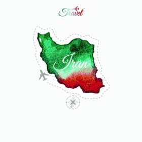 دانلود سفر به دور دنیا. ایران. نقشه آبرنگ