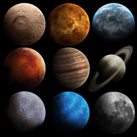 دانلود سیارات منظومه شمسی با کیفیت بالا. عناصر این تصویر که توسط ناسا تهیه شده است