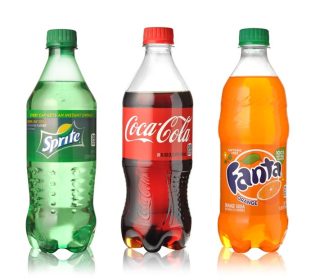 دانلود LOS ANGELES ، ایالات متحده – 2 ژوئن 2015 Coca-Cola ، Fanta و Sprite Bottles Isletated on White. سه نوشیدنی تولید شده توسط شرکت کوکاکولا است