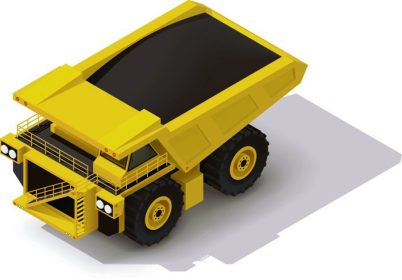دانلود نماد ایزومتریک نماینده سنگین معدن زرد سنگین کامیون_002