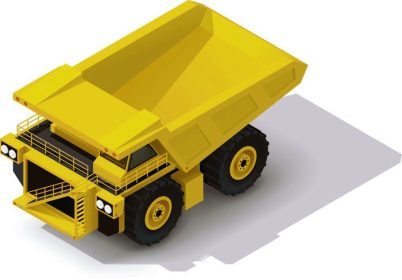 دانلود نماد ایزومتریک نماینده سنگین معدن زرد سنگین کامیون_001