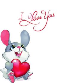 دانلود خرگوش خوب با قلب و کلماتی که شما را دوست دارم