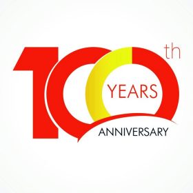 دانلود لوگو قالب 100 سالگرد با دایره ای به شکل نمودار و شماره 1. 100 سالگرد لوگو logo