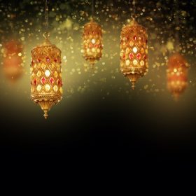 دانلود فانوس ایده آل برای مفهوم ماه رمضان