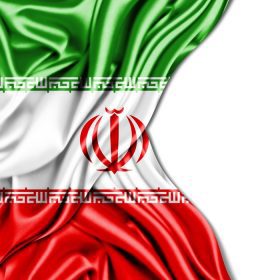 دانلود پرچم ایران از ابریشم و پس زمینه سفید_003