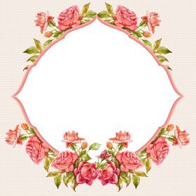 دانلود طراحی کارت پستال زیبا با گل رز. گل رز قرمز. تصویر آبرنگ