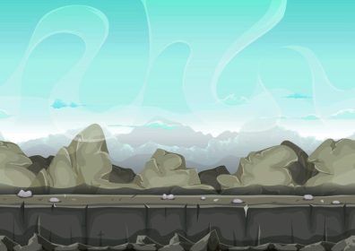 دانلود یکپارچه سنگ و سنگ صاف بیابان برای Ui Game نمایش تصویر des کارتونی بدون درز