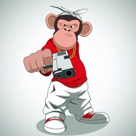 دانلود میمون مبارک با اسلحه
