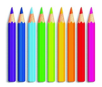 دانلود مجموعه ای از مداد رنگی و رنگی سه رنگ واقع گرایانه واقع گرایانه واقع بینانه در زمینه سفید برای بازگشت به وسایل مدرسه جدا شده است. تصویر برداری