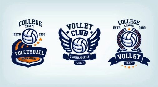 دانلود نشان باشگاه والیبال ، آرم لیگ کالج ، الگوی الگوی طراحی ، مسابقات والیبال