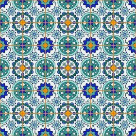 دانلود الگوی تکه های بدون درز زیبا از کاشی های تزئینی رنگارنگ مراکش ، زیور آلات. برای تصویر زمینه ، الگوی پر کردن ، پس زمینه صفحه وب ، surf_002 قابل استفاده است