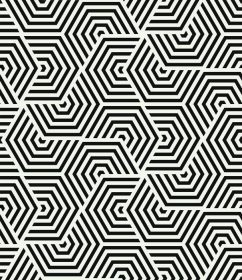 دانلود الگوی بدون درز بافت شیک مدرن. تکرار کاشی های هندسی. شبکه خطی با شش ضلعی راه راه. شش ضلعی هندسی bac_001
