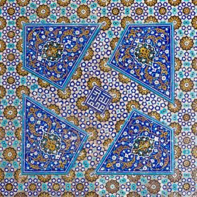 دانلود اصفهان ، ایران – 29 آوریل 2015 موزائیک مسجد جامع اصفهان ، ایران. این مسجد مکان میراث جهانی یونسکو است