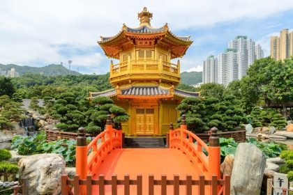 دانلود غرفه شرقی کمال مطلق در باغ نان لیان ، چی لین نانونی ، هنگ کنگ. نام برج به معنی & # 39؛ فضیلت کامل & # 39؛ _001