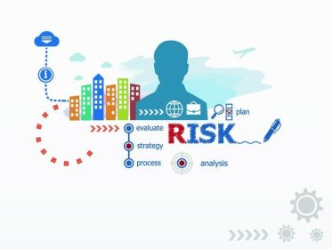 دانلود مفهوم ریسک و مرد تجاری. تصویر طراحی تخت برای مشاغل ، مشاوره ، امور مالی ، مدیریت ، شغلی