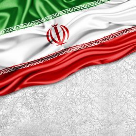 دانلود پرچم ایران ابریشم با copyspace برای متن یا تصاویر و پس زمینه دیوار