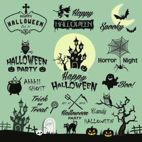 دانلود عناصر طراحی هالووین مبارک. عناصر طراحی هالووین ، آرم ها ، نشان ها ، برچسب ها ، نمادها و اشیاء